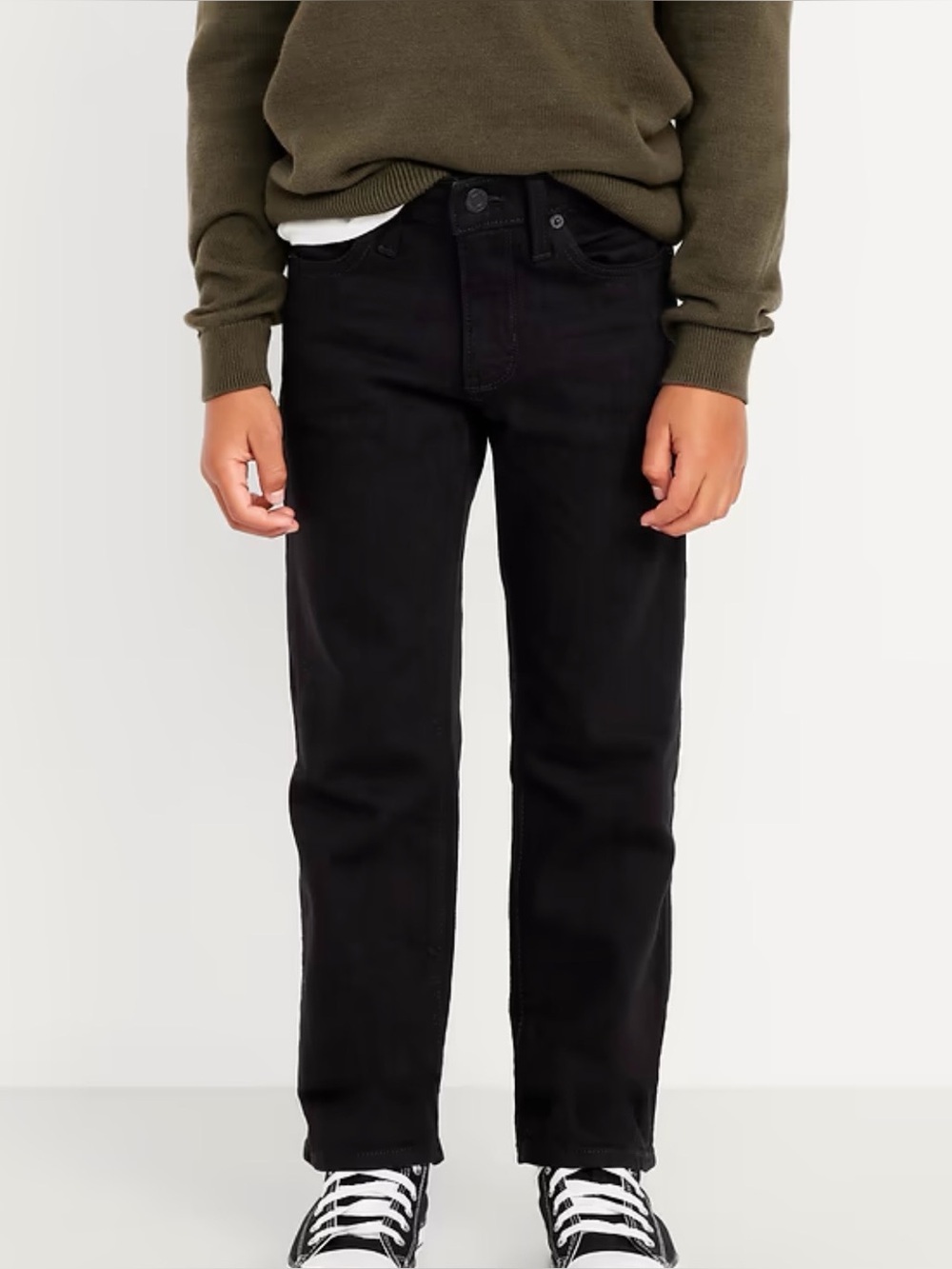 Old Navy Black Boys Straight Jeans Size 12